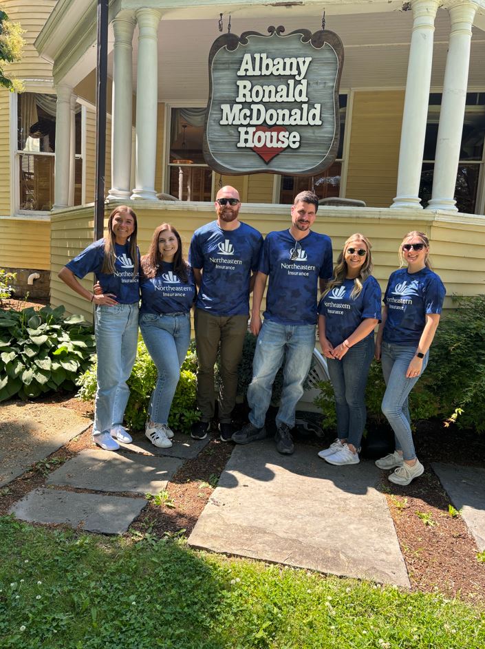 northeastern insurance volunteers at ronald mcdonald house charities of the capital region