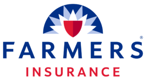 Logo of Farmers Insurance with a shield and star design.