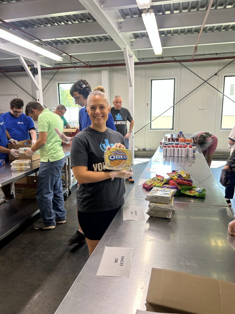 northeastern insurance volunteers at the regional food bank in latham, ny