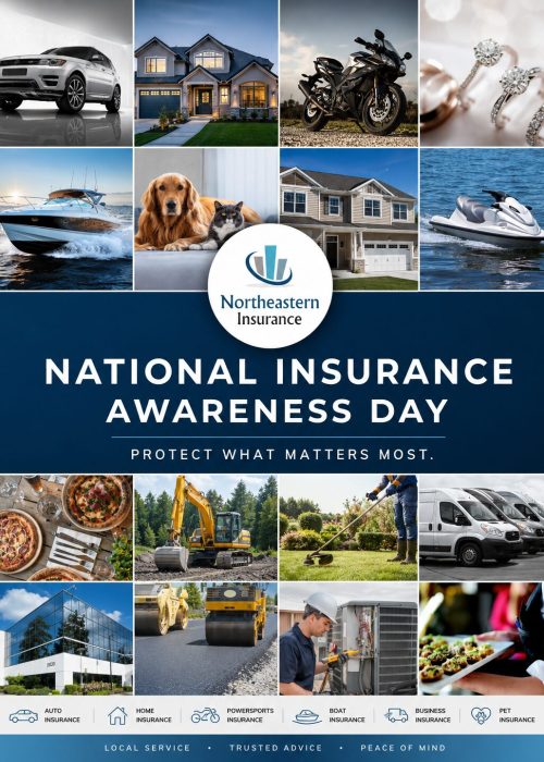Collage of insured assets with company logo